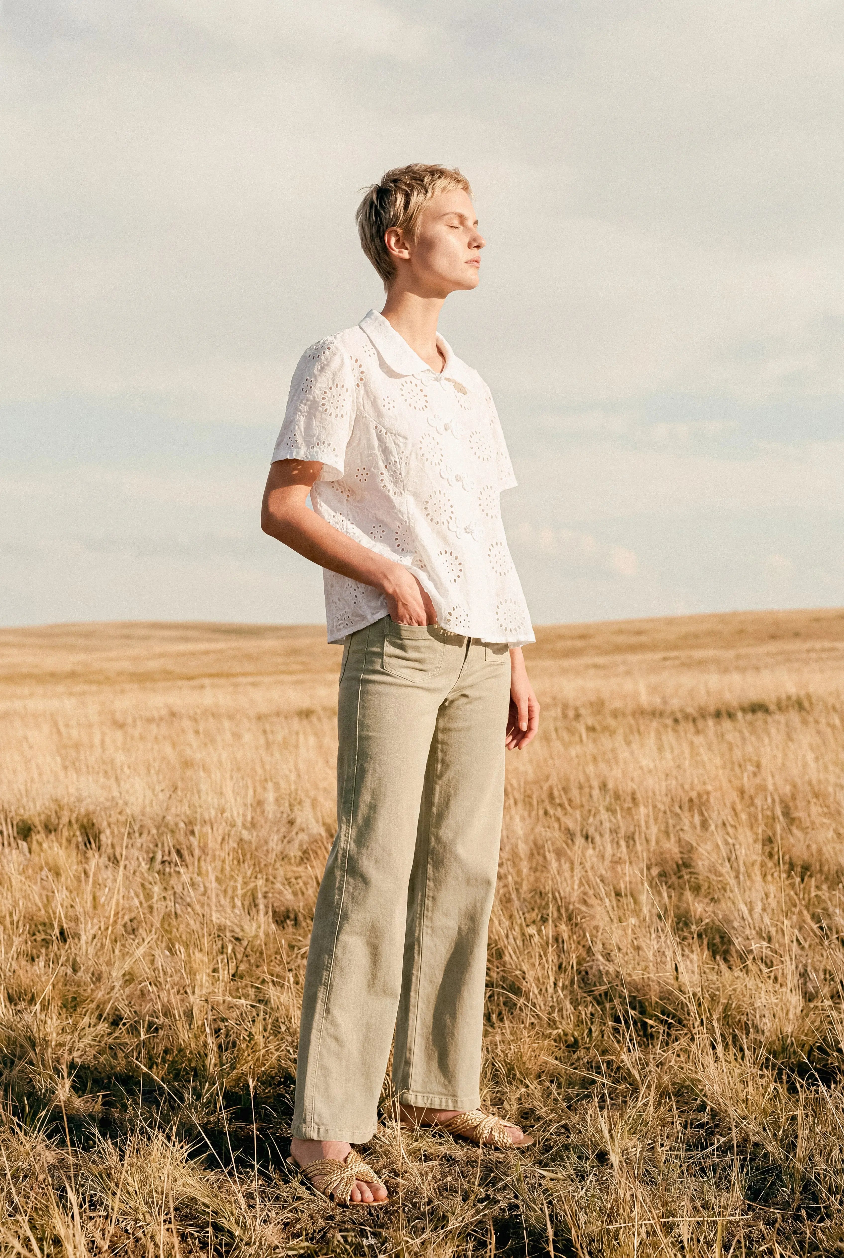 BLOUSE BRODÉ ANGLAISE ÉLISE