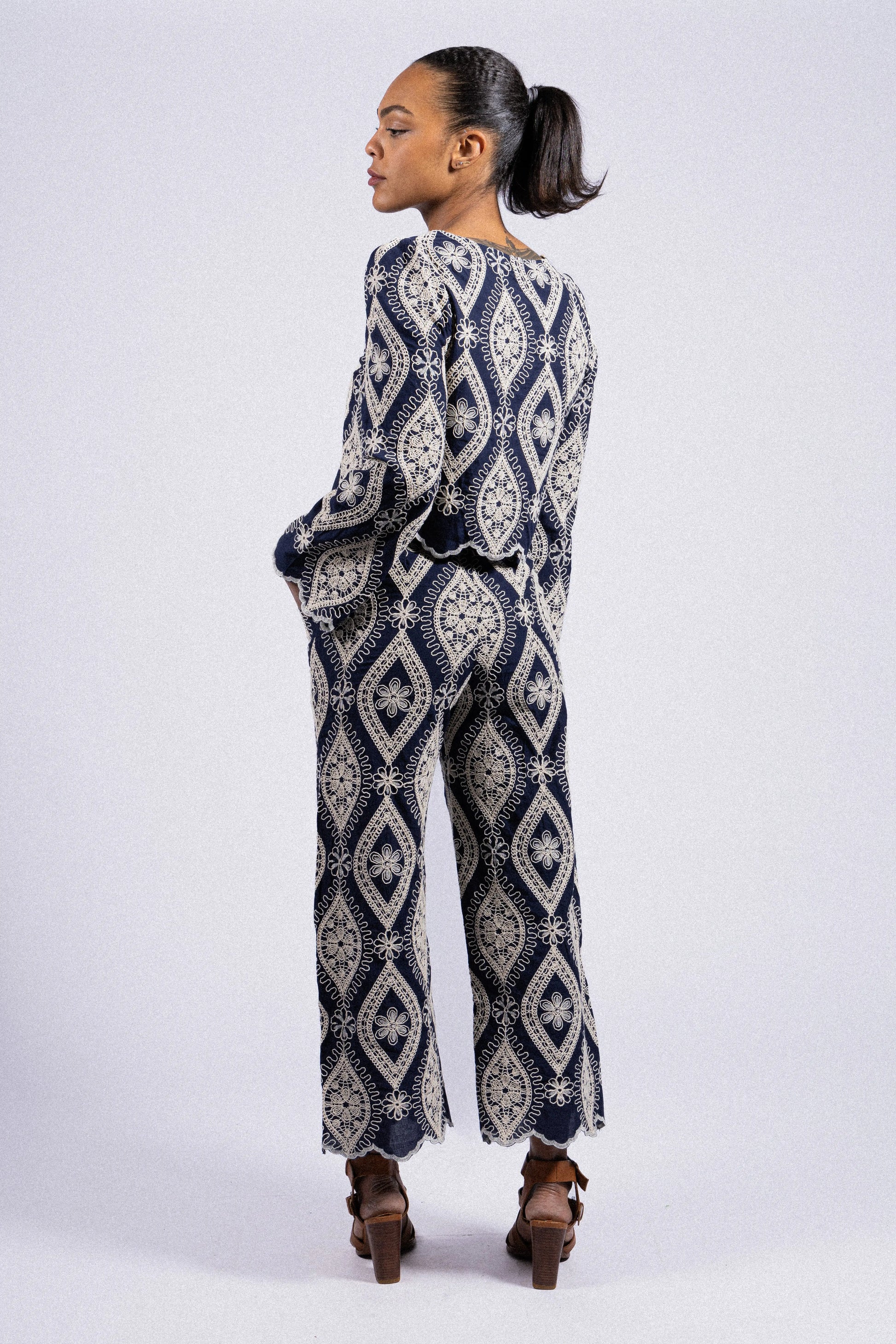BLOUSE BRODÉE EN COTON MARGAUX RDG