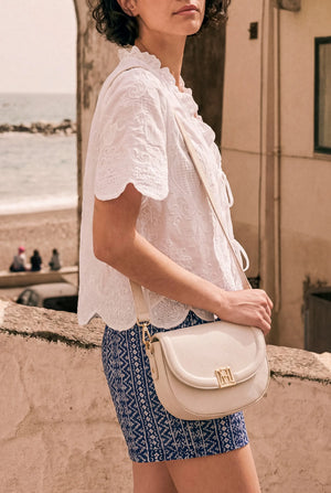 BLOUSE BRODERIE À LACETS LISON
