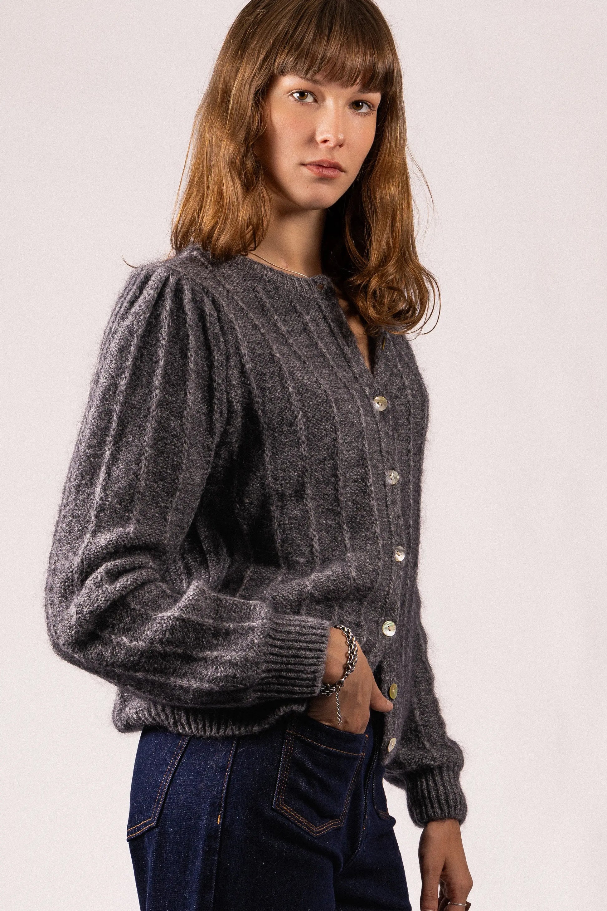 CARDIGAN EN MAILLE CLAIRE RDG