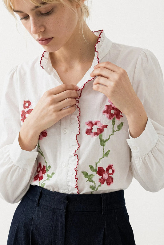 CHEMISE BRODÉE PAULINE Not specified