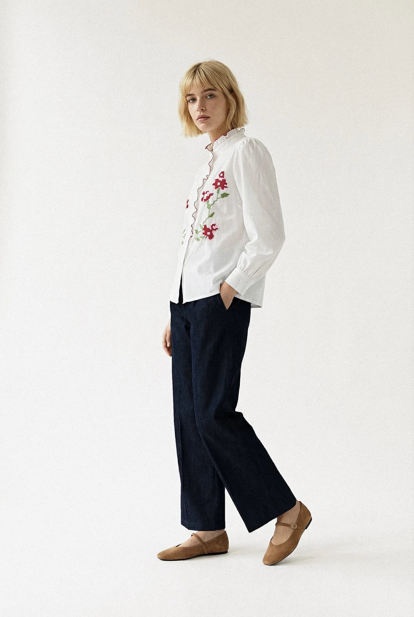CHEMISE BRODÉE PAULINE Not specified