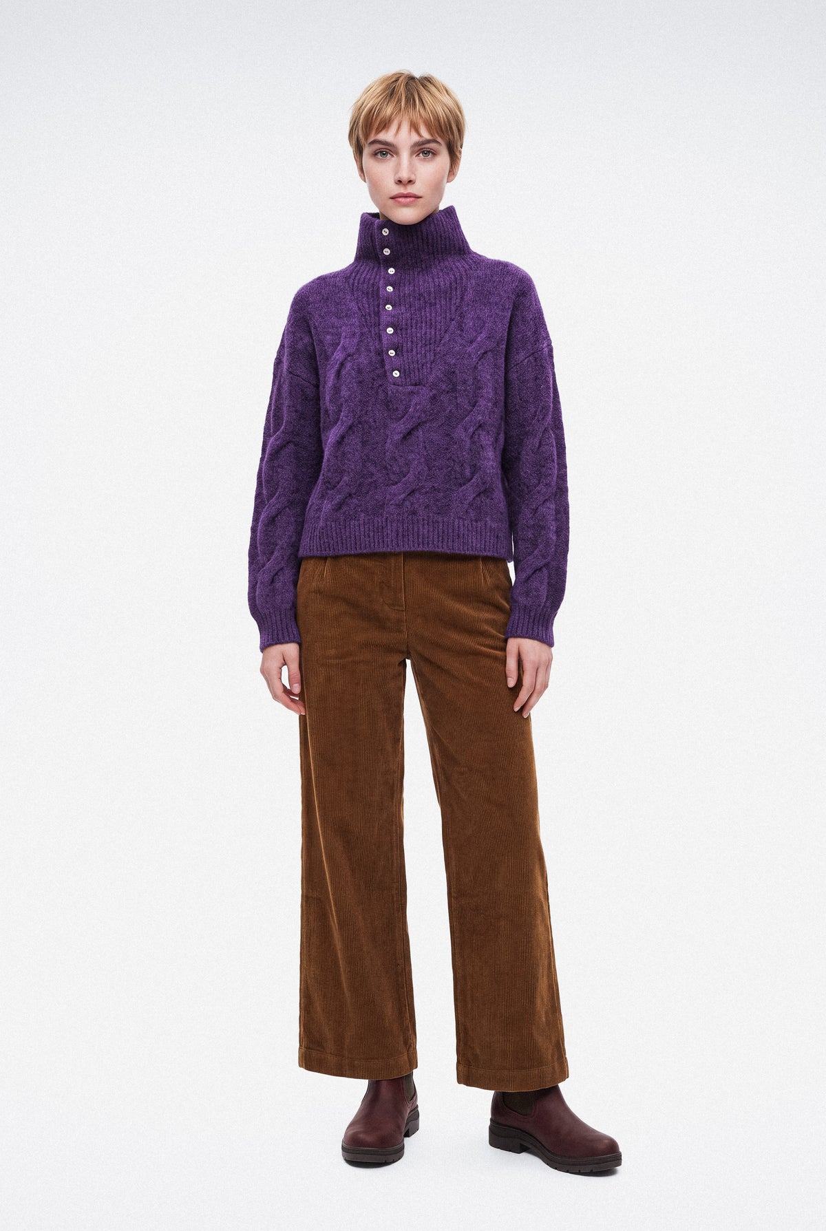Pull Bernadette, mauve