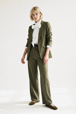 PANTALON LARGE CHEVRON MAËLLE Not specified