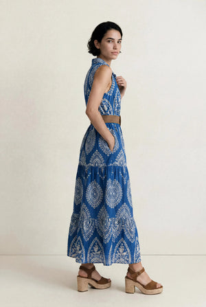 ROBE BRODÉE EFFET JEAN ARMELLE BELLA STAGIONE