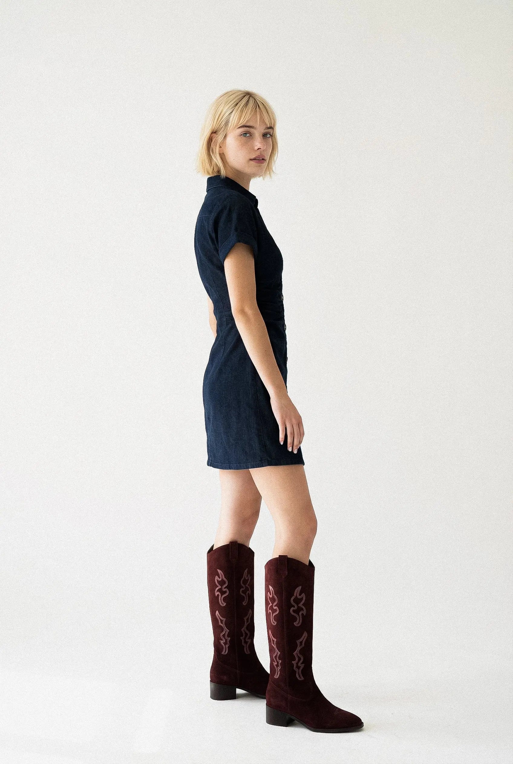 ROBE CINTRÉE DENIM PAULINE Not specified
