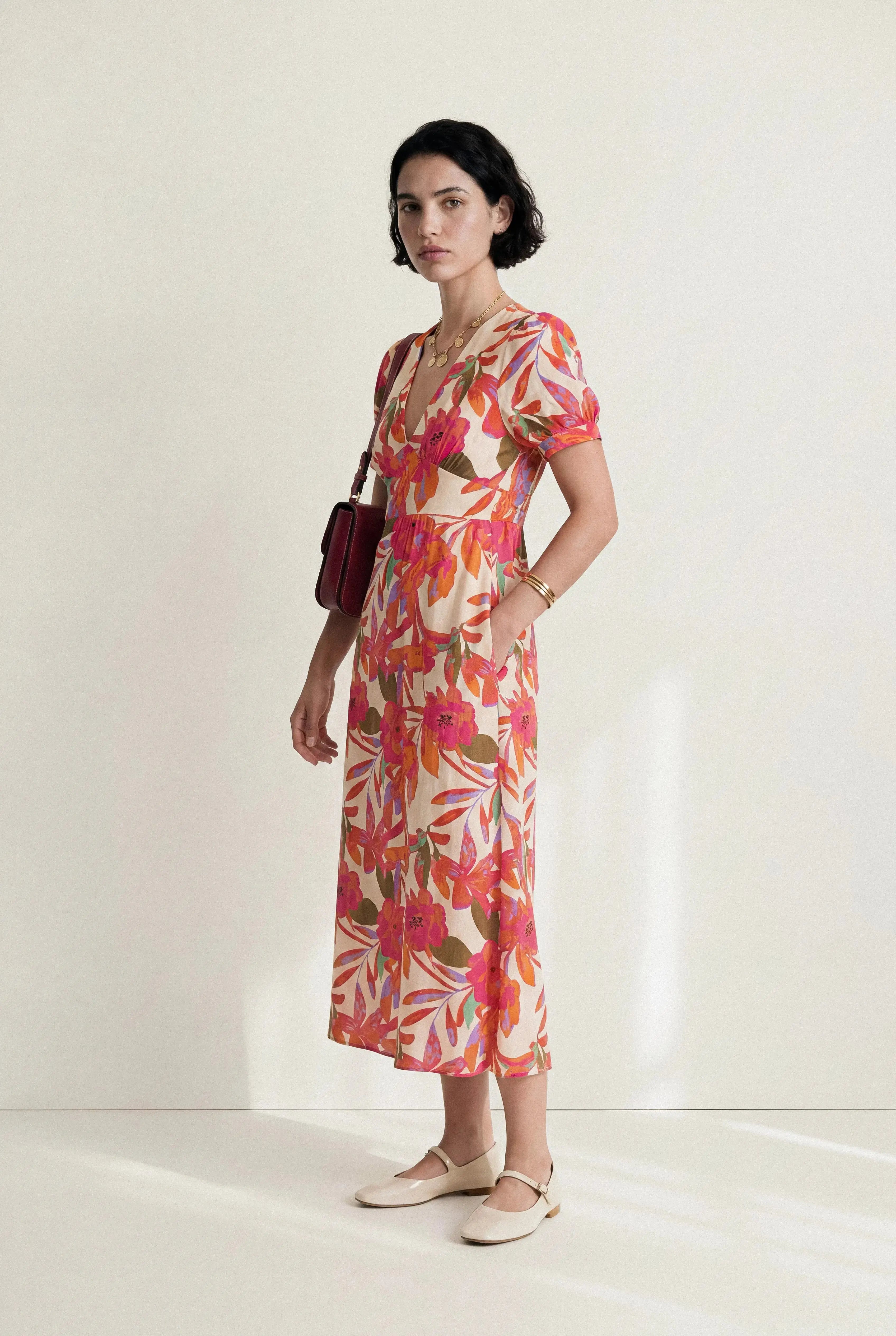 ROBE COURTE IMPRIMÉE MIRABELLE BELLA STAGIONE