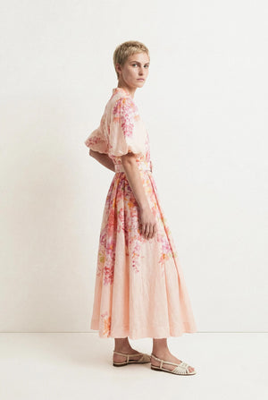 ROBE IMPRIMÉ CEINTURE PAOLA