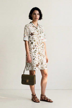 ROBE IMPRIMÉE EN COTON GLACÉ AGATHE