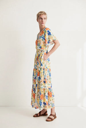 MARGAUX LONG PRINT DRESS