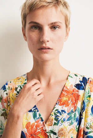 MARGAUX LONG PRINT DRESS