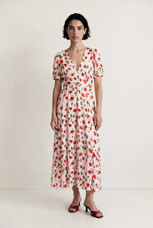 ROBE LONGUE COQUELICOT CÉCILE