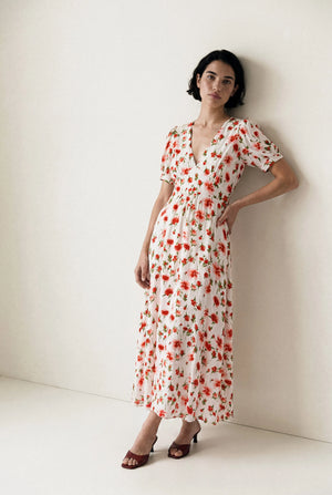 ROBE LONGUE COQUELICOT CÉCILE