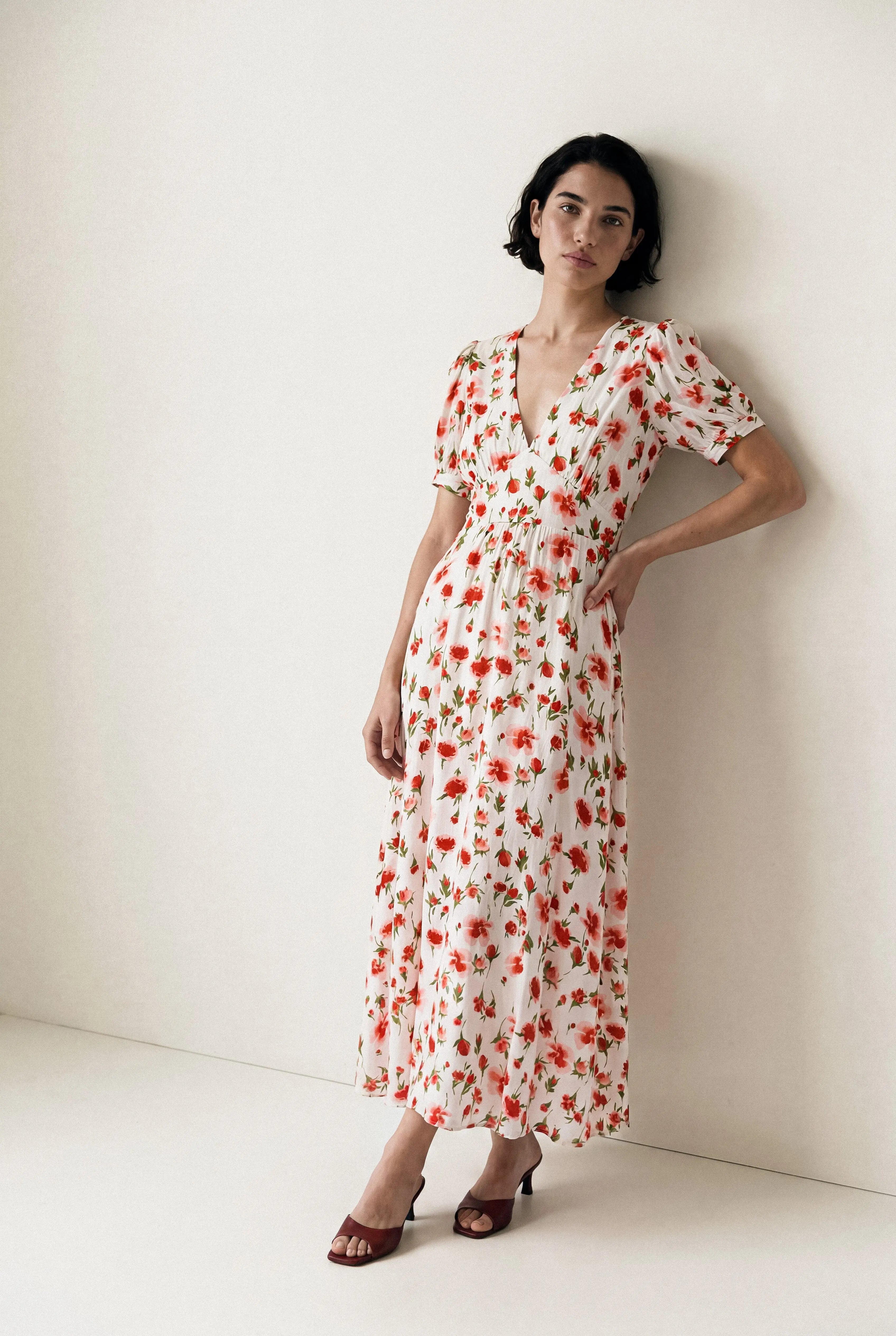 ROBE LONGUE COQUELICOT CÉCILE