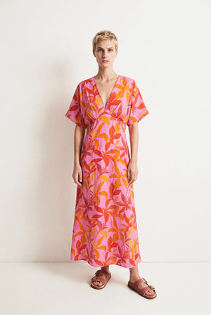 GARANCE Printed Long Dress