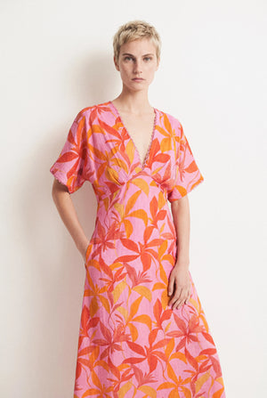 GARANCE Printed Long Dress