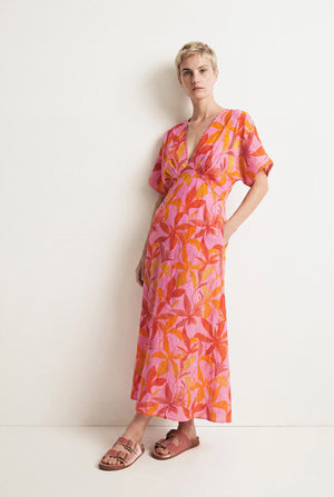 GARANCE Printed Long Dress