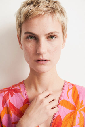 GARANCE Printed Long Dress