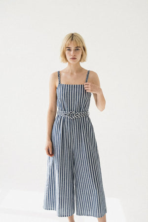 Robe Rayée Nœud Inès, robe longue