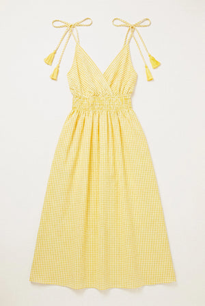 ROBE VICHY À BRETELLES NOUÉES BLANDINE