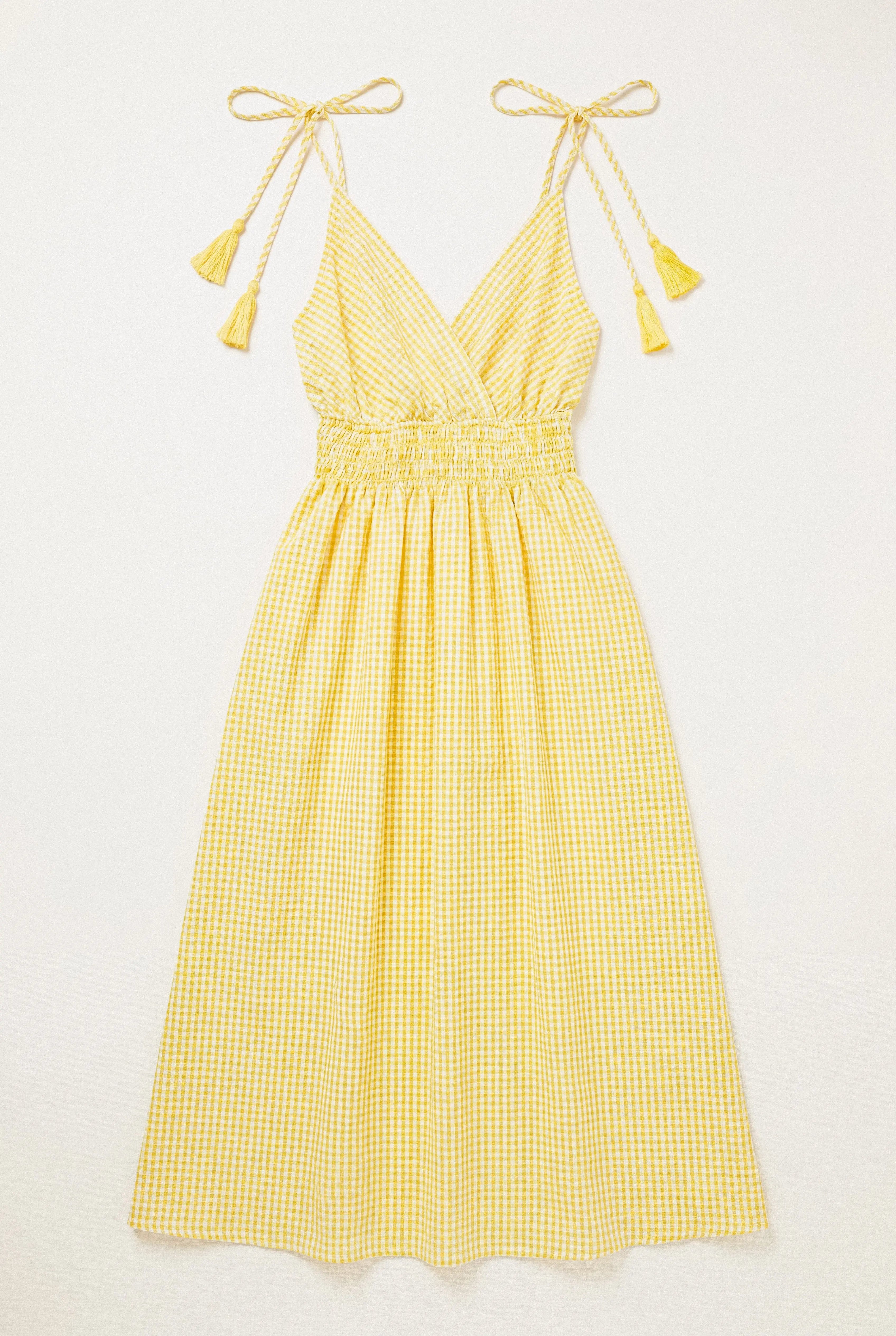 ROBE VICHY À BRETELLES NOUÉES BLANDINE