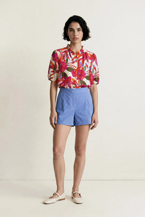 SHORT À RAYURES RÉTRO PERRINE BELLA STAGIONE