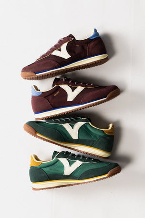 Sneakers Saturno – Nylon & Cuir Fendu RDG