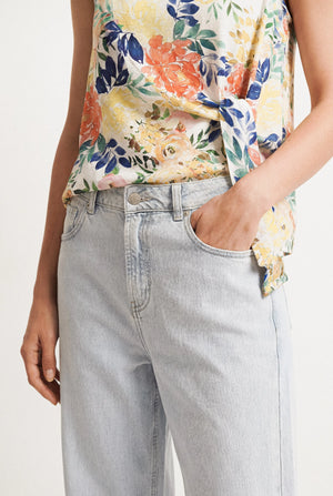 EUGENIE KNOT PRINT TOP