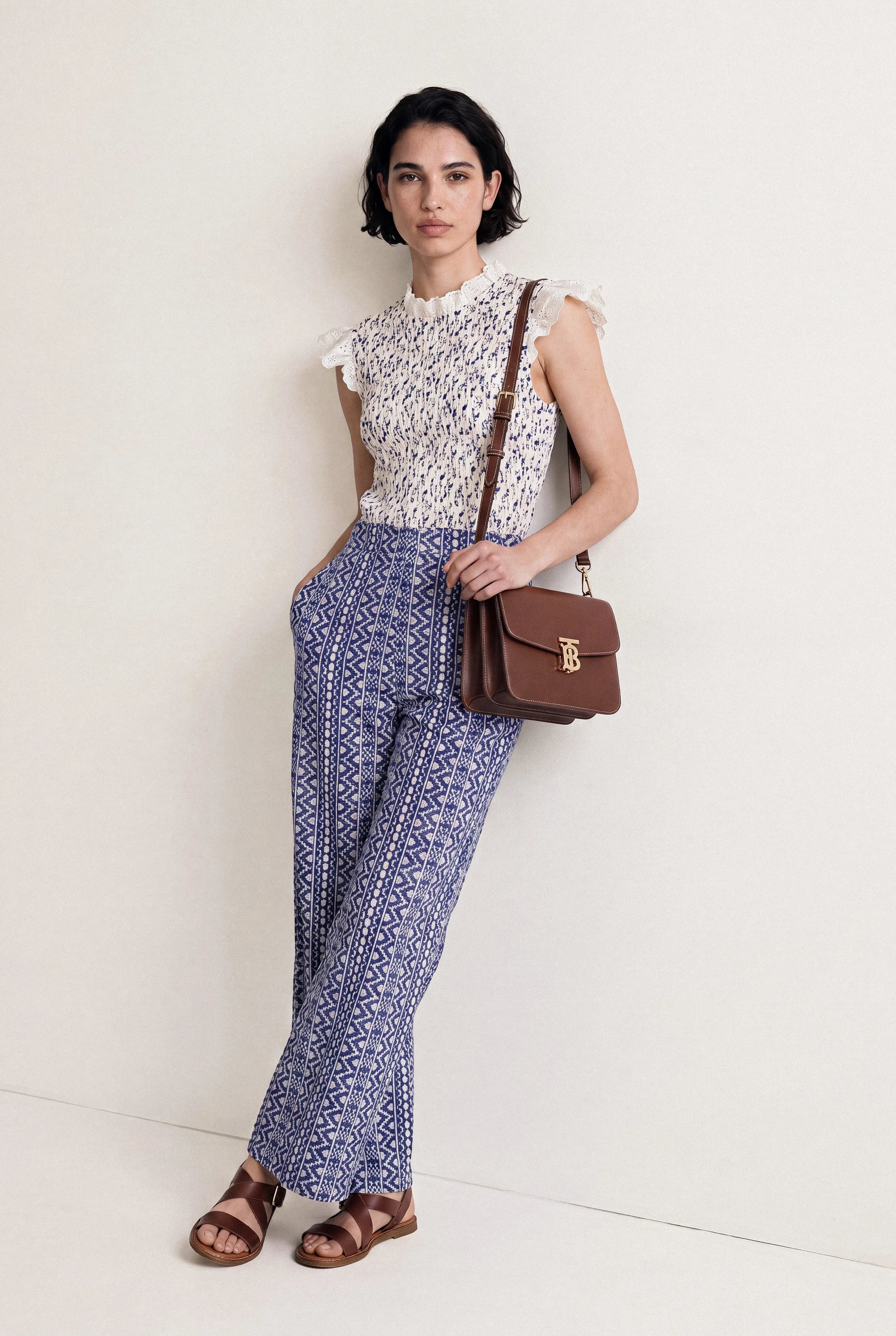 TOP SMOCKÉE FLEURIE ADRIENNE