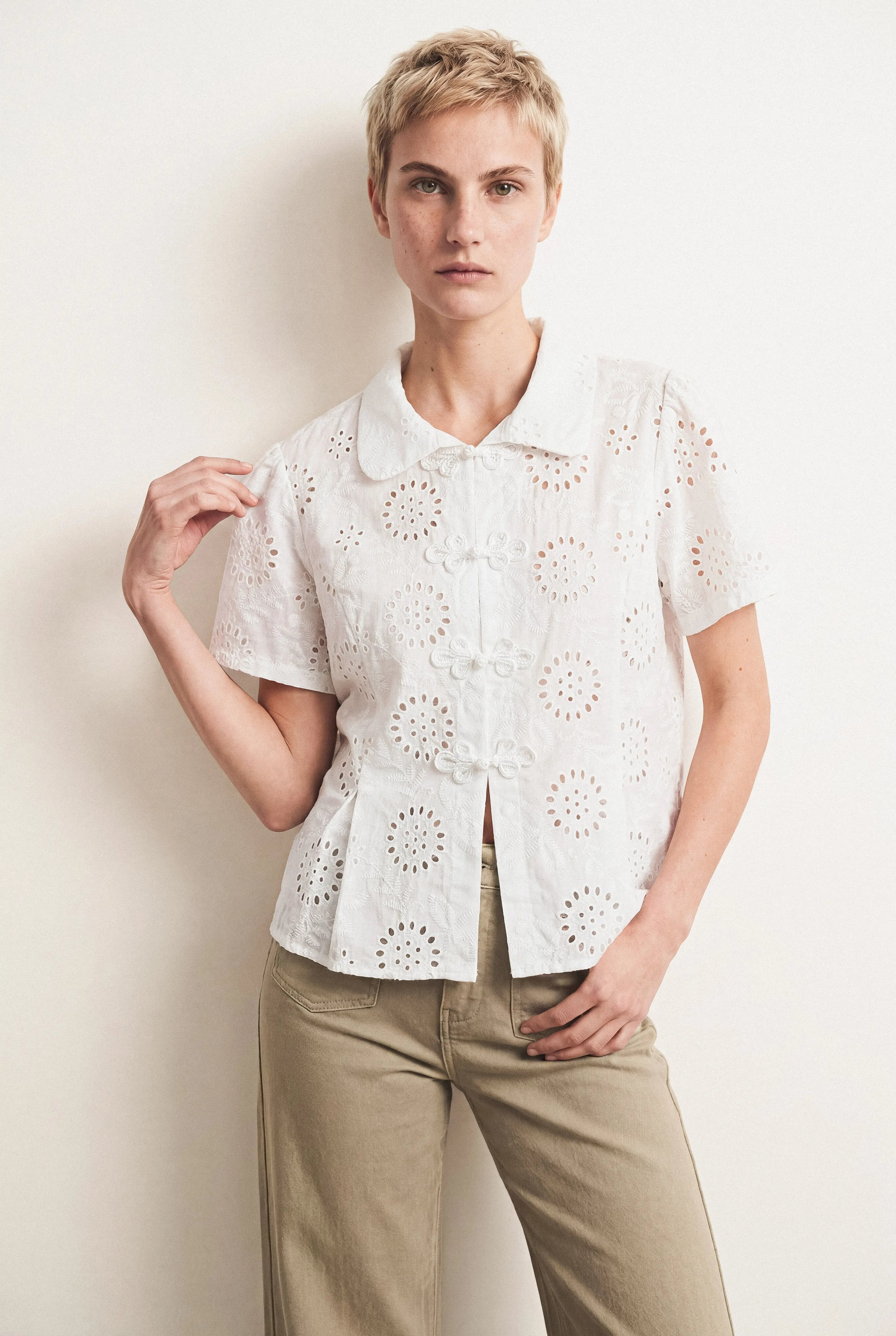 BLOUSE BRODÉ ANGLAISE ÉLISE