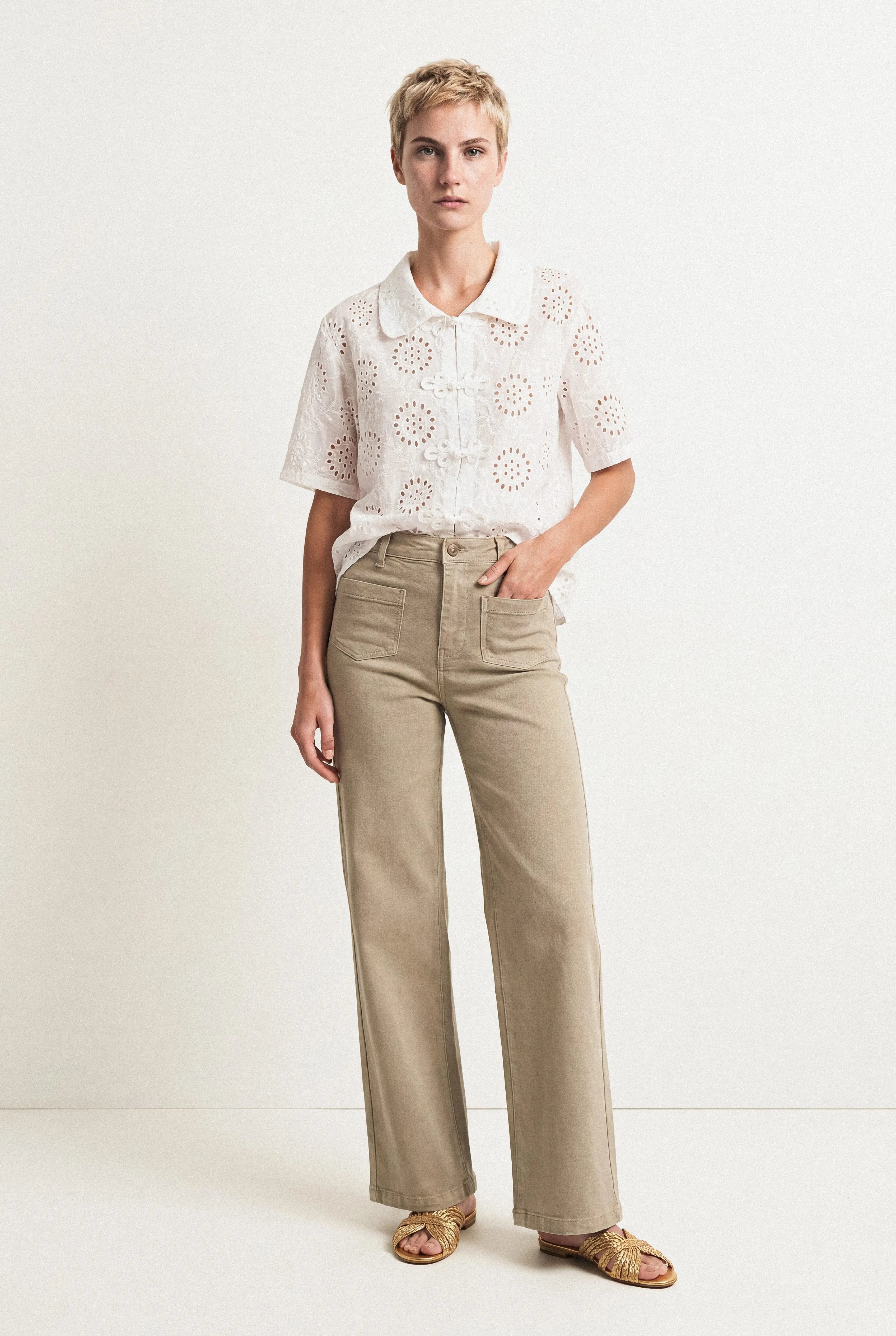 BLOUSE BRODÉ ANGLAISE ÉLISE