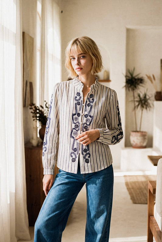 BLOUSE BRODÉE NINA Not specified