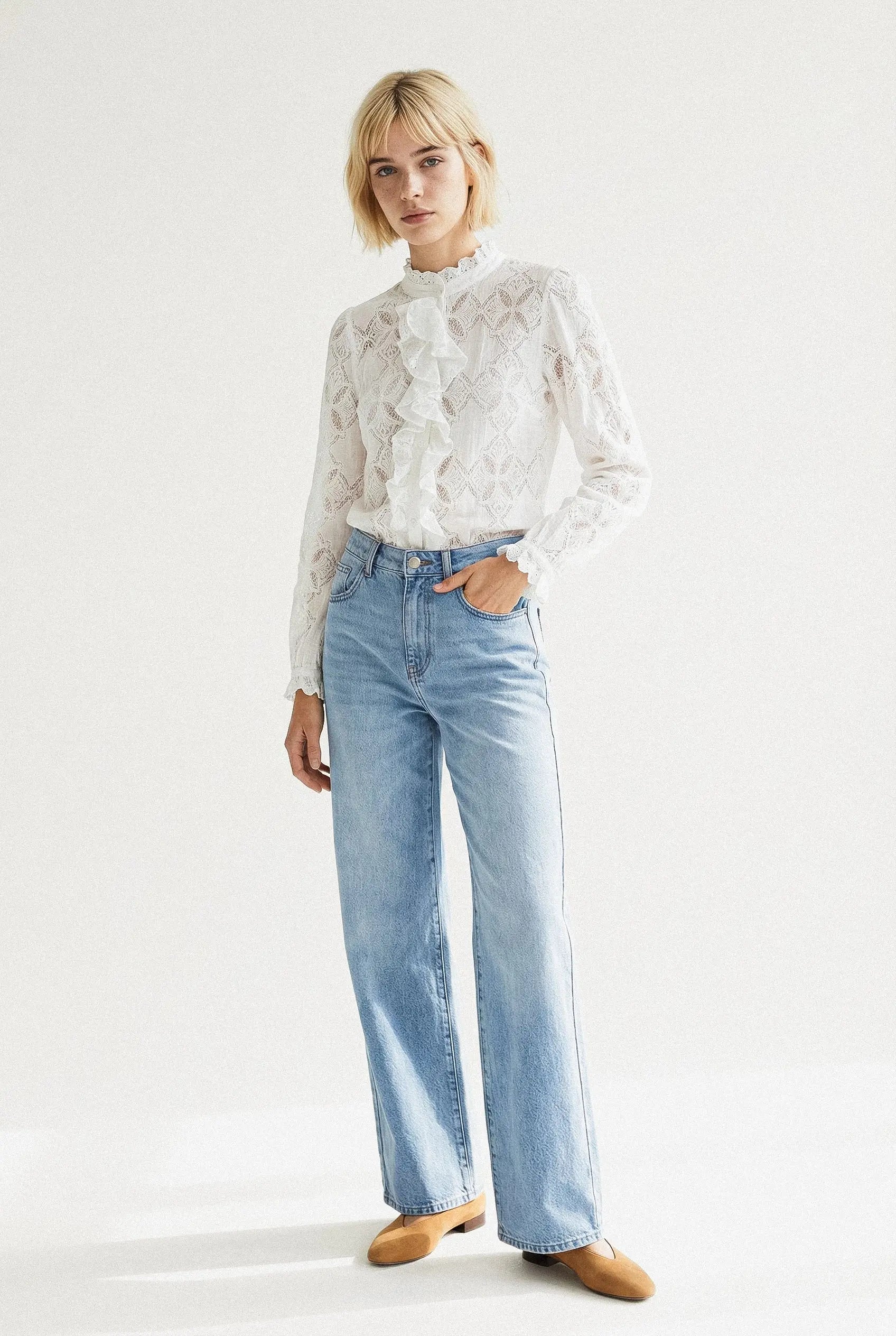 BLOUSE VOLANTS CLÉMENTINE Not specified