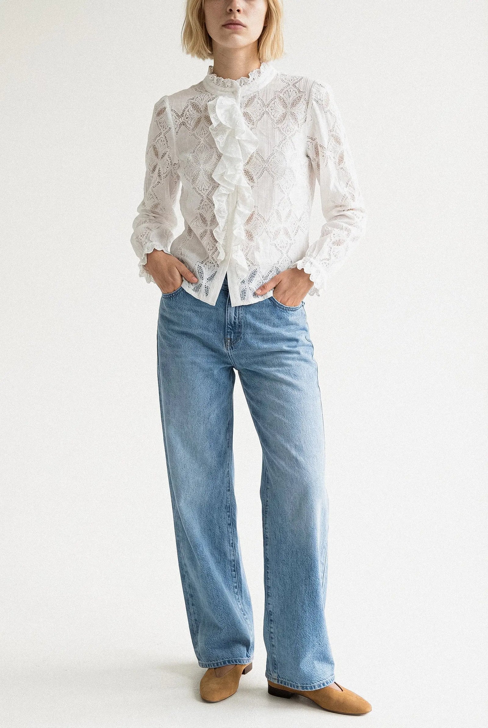 BLOUSE VOLANTS CLÉMENTINE Not specified