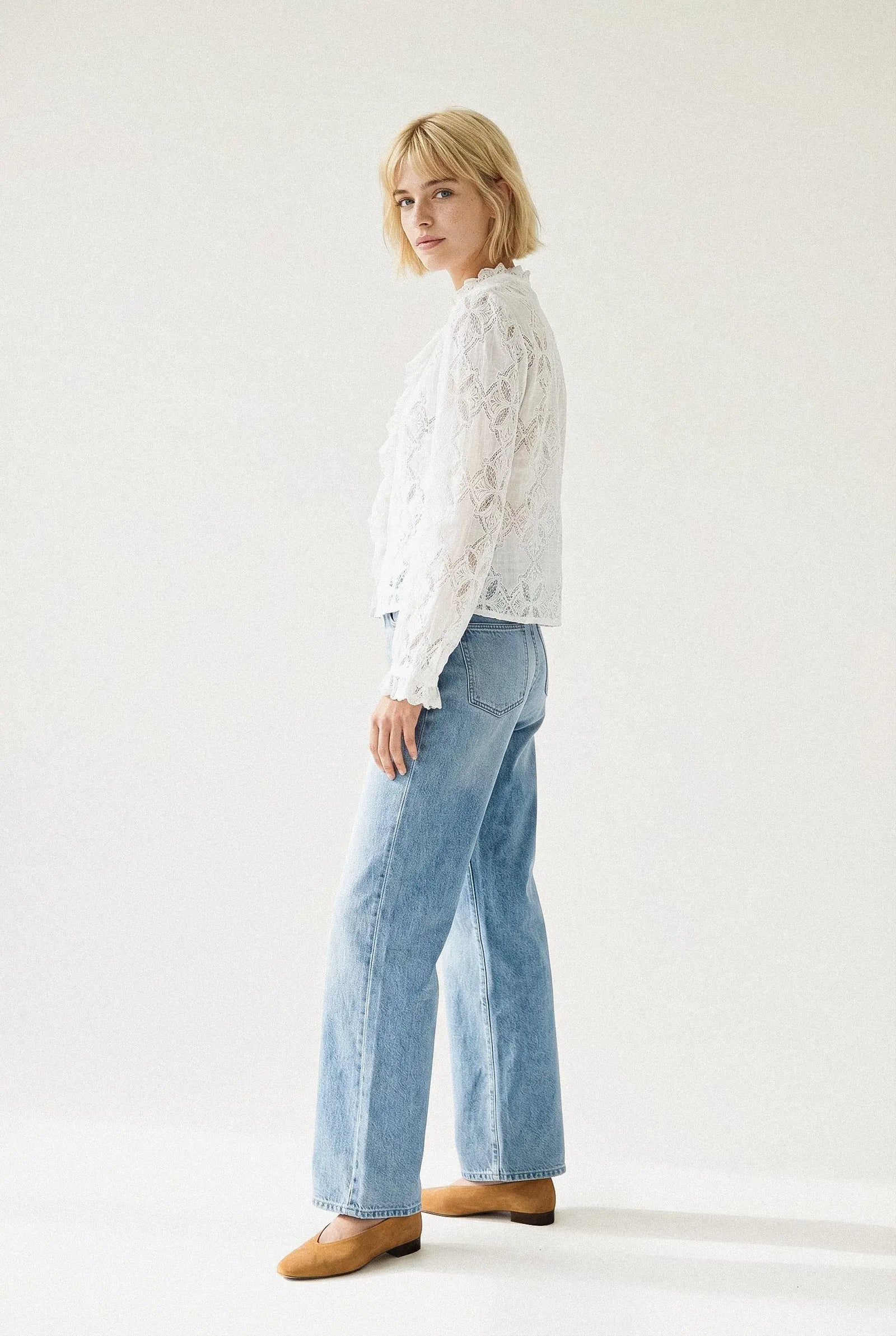 BLOUSE VOLANTS CLÉMENTINE Not specified