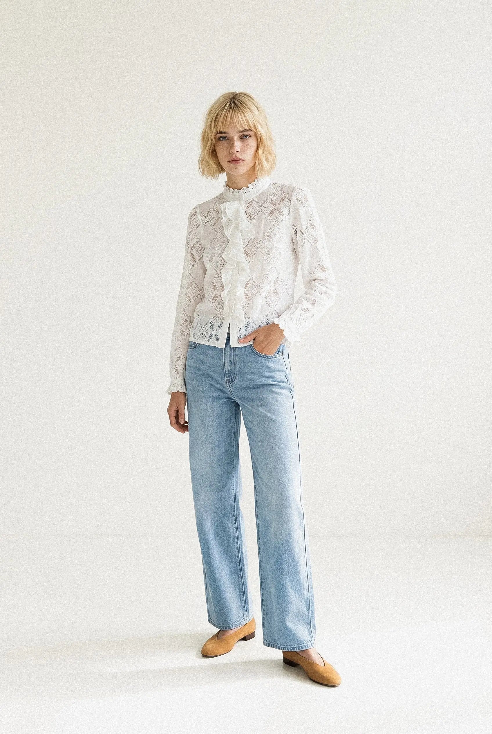 BLOUSE VOLANTS CLÉMENTINE Not specified