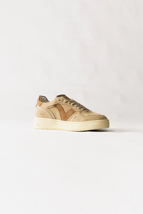 Baskets Seul – Cuir Fendu Bicolore RDG