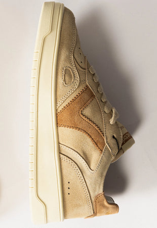 Baskets Seul – Cuir Fendu Bicolore RDG