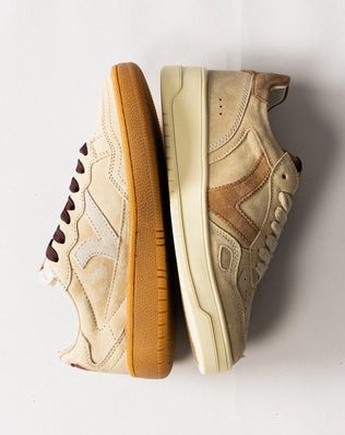 Baskets Seul – Cuir Fendu Bicolore RDG