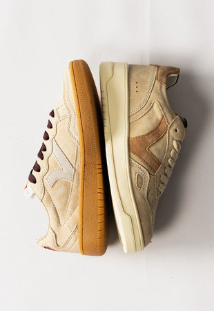 Baskets Seul – Cuir Fendu Bicolore RDG