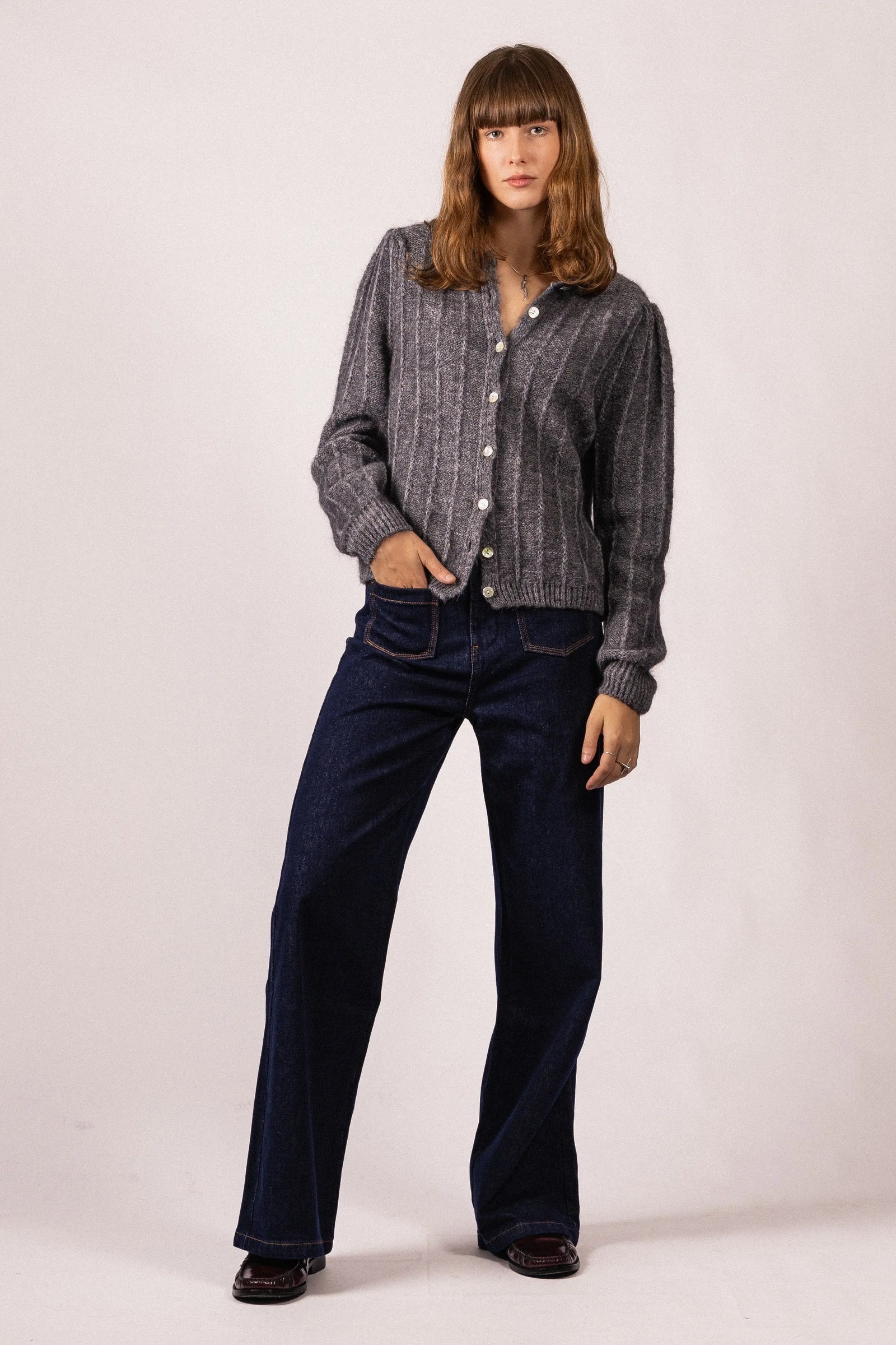 CARDIGAN EN MAILLE CLAIRE RDG