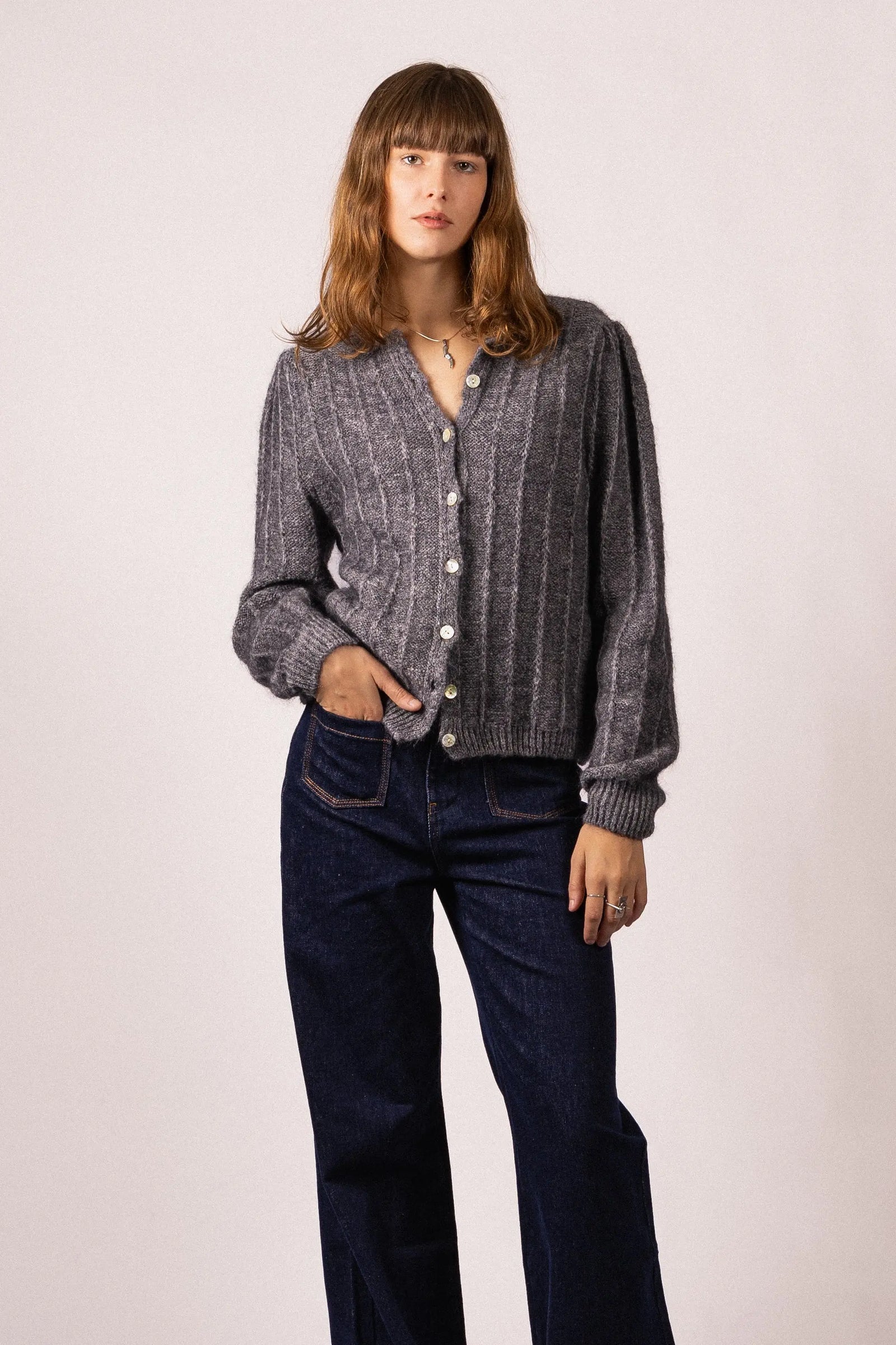 CARDIGAN EN MAILLE CLAIRE RDG