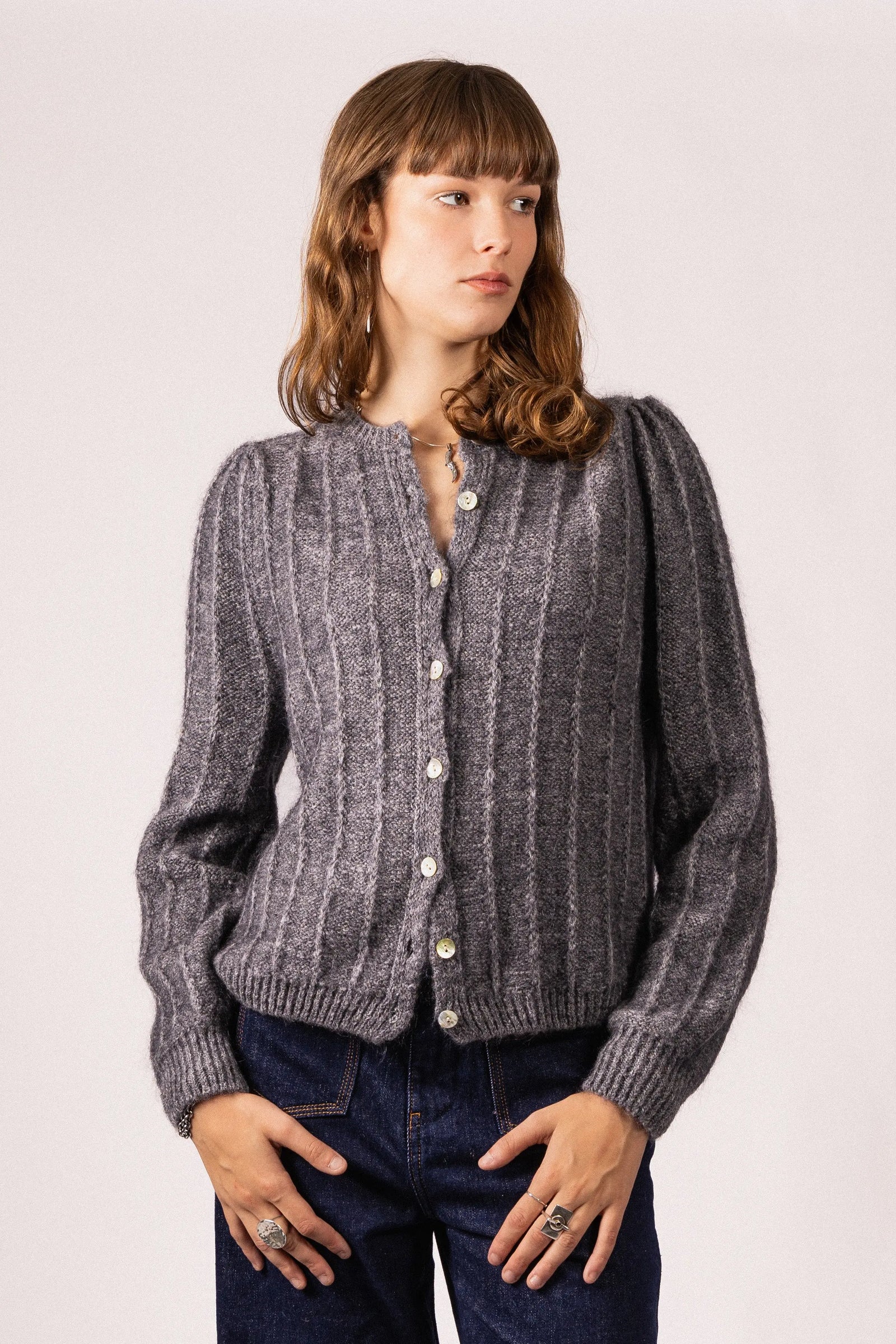 CARDIGAN EN MAILLE CLAIRE RDG