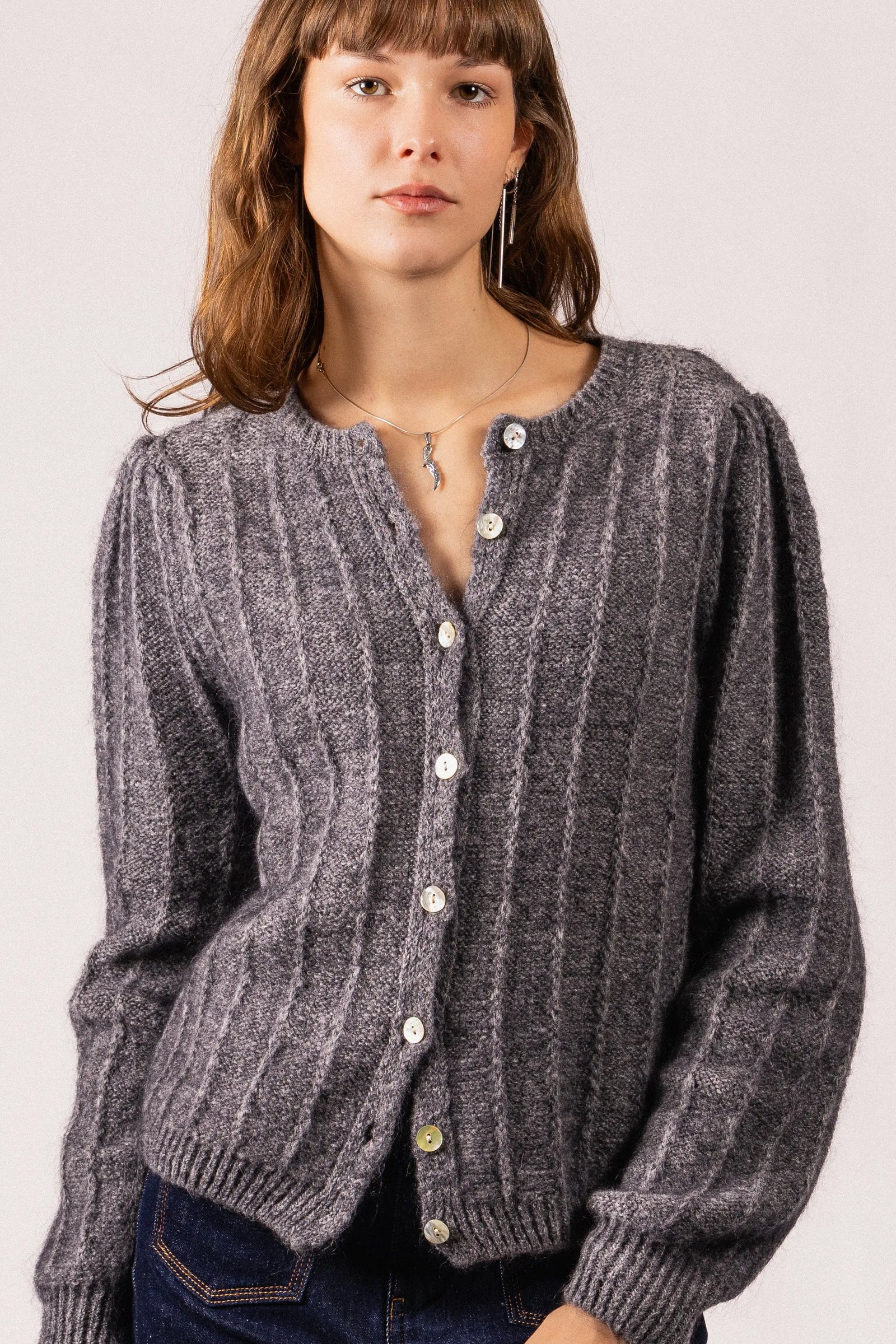 CARDIGAN EN MAILLE CLAIRE RDG