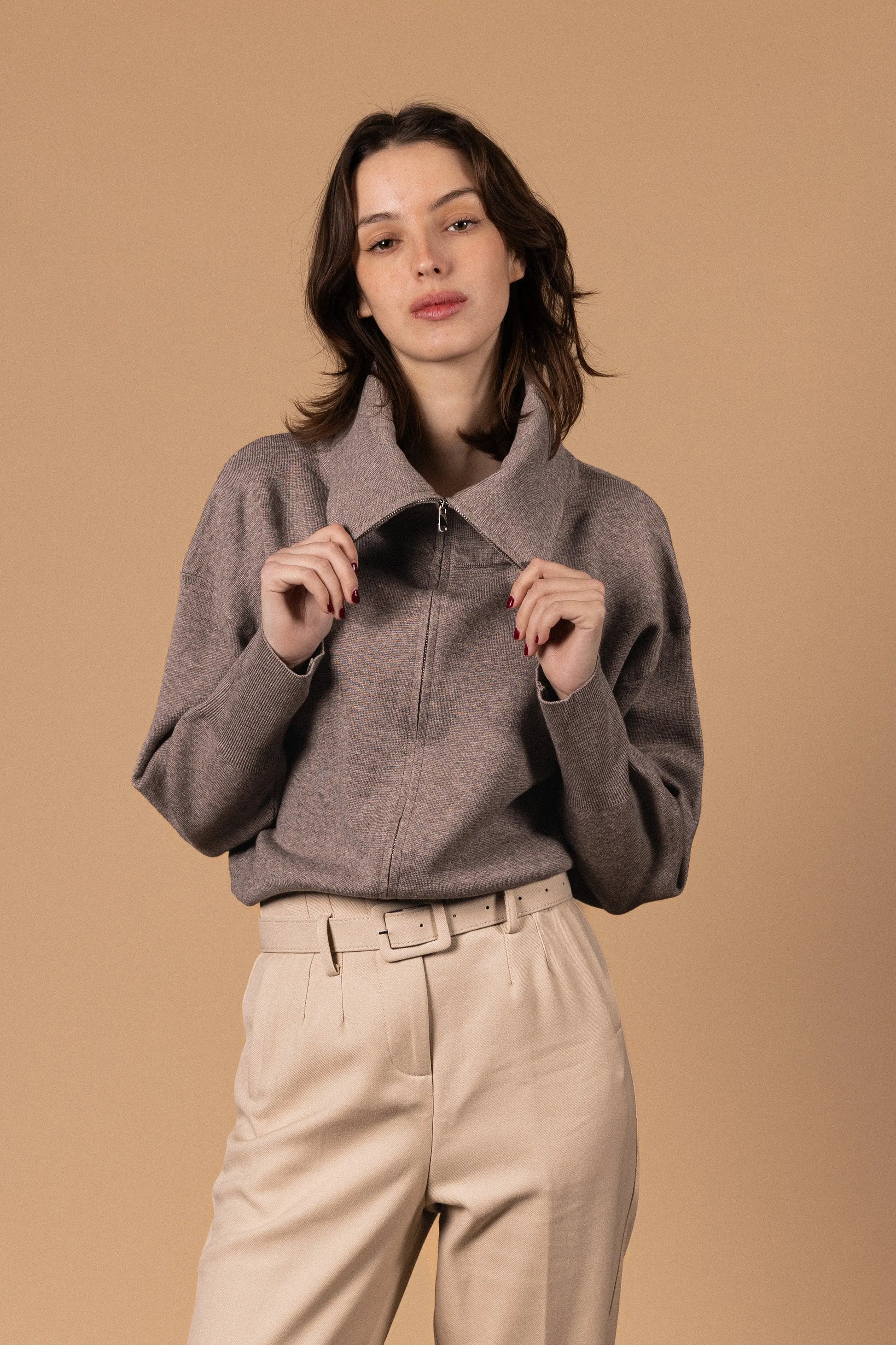 CARDIGAN ZIPPÉ SOLÈNE RDG