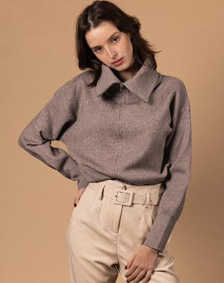 CARDIGAN ZIPPÉ SOLÈNE RDG