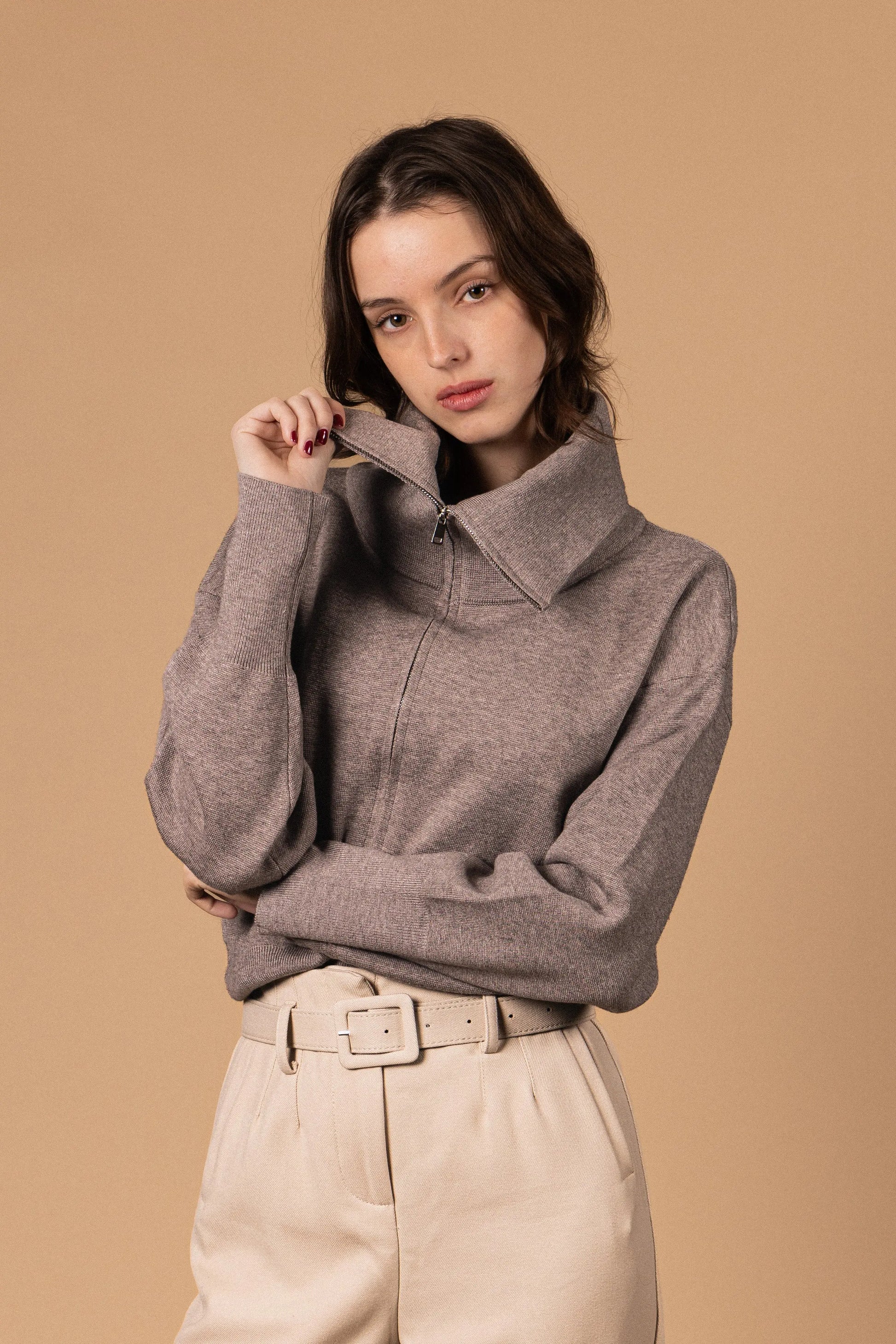 CARDIGAN ZIPPÉ SOLÈNE RDG