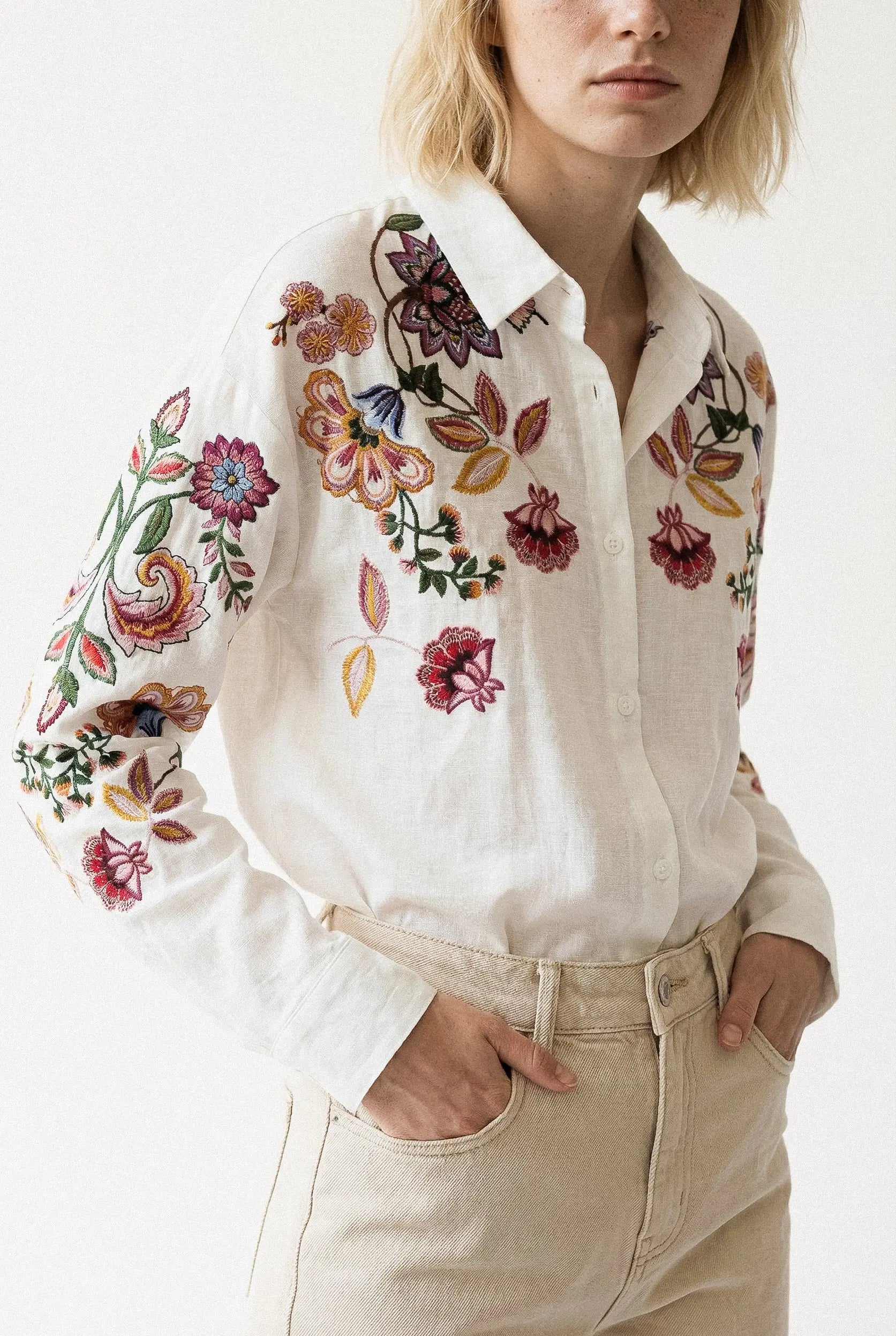 CHEMISE BRODÉE IRIS Not specified