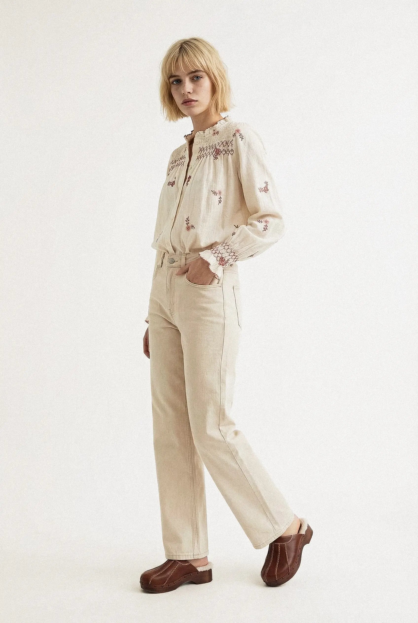 CHEMISE BRODÉE LOUISE Not specified