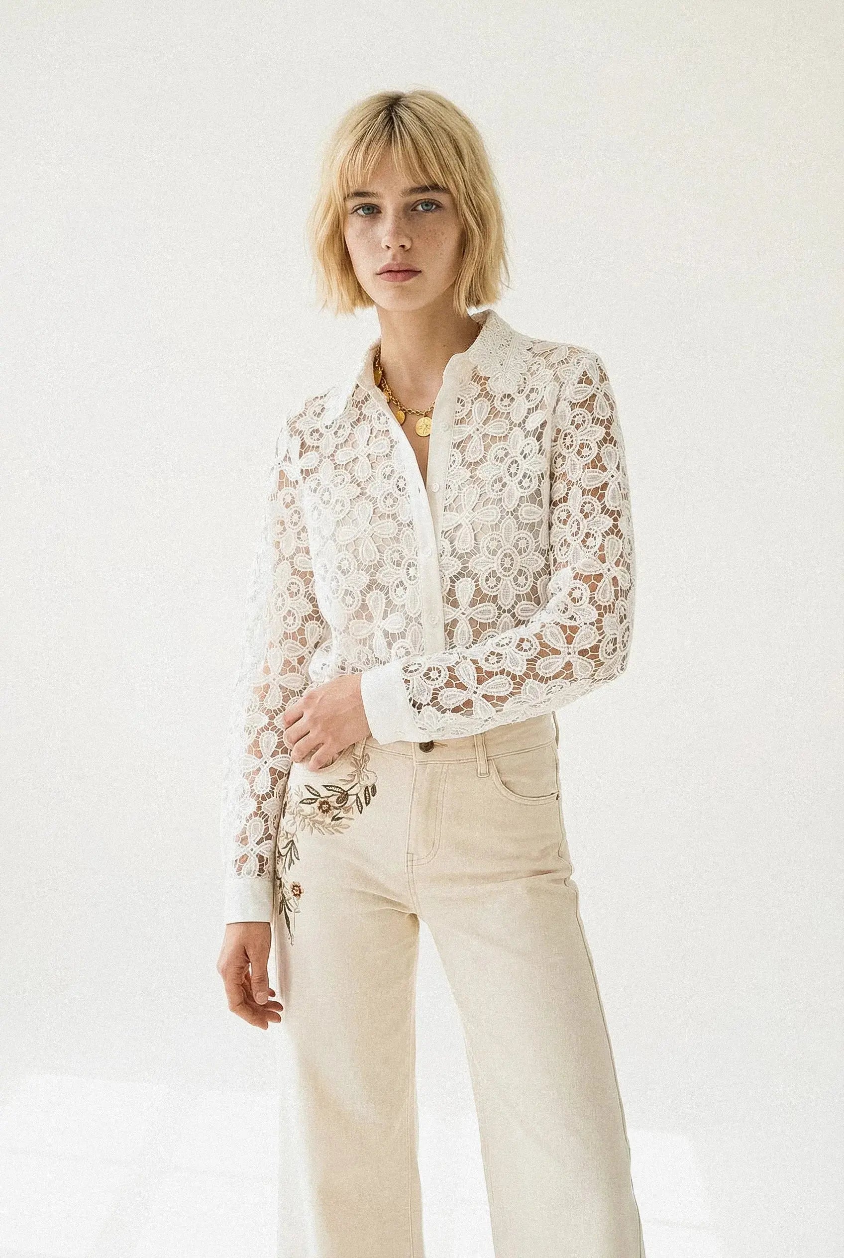 CHEMISE DENTELLE ALMA Not specified